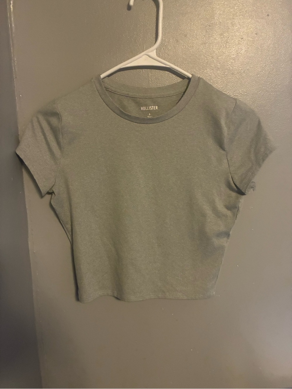 Hollister gray Crewneck Short Sleeve Tee